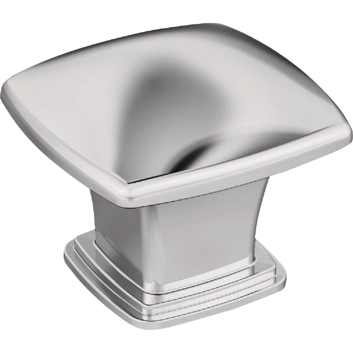 Contemporary Amerock Garfield 1.1875 In. L. Polished Chrome Knob Clean