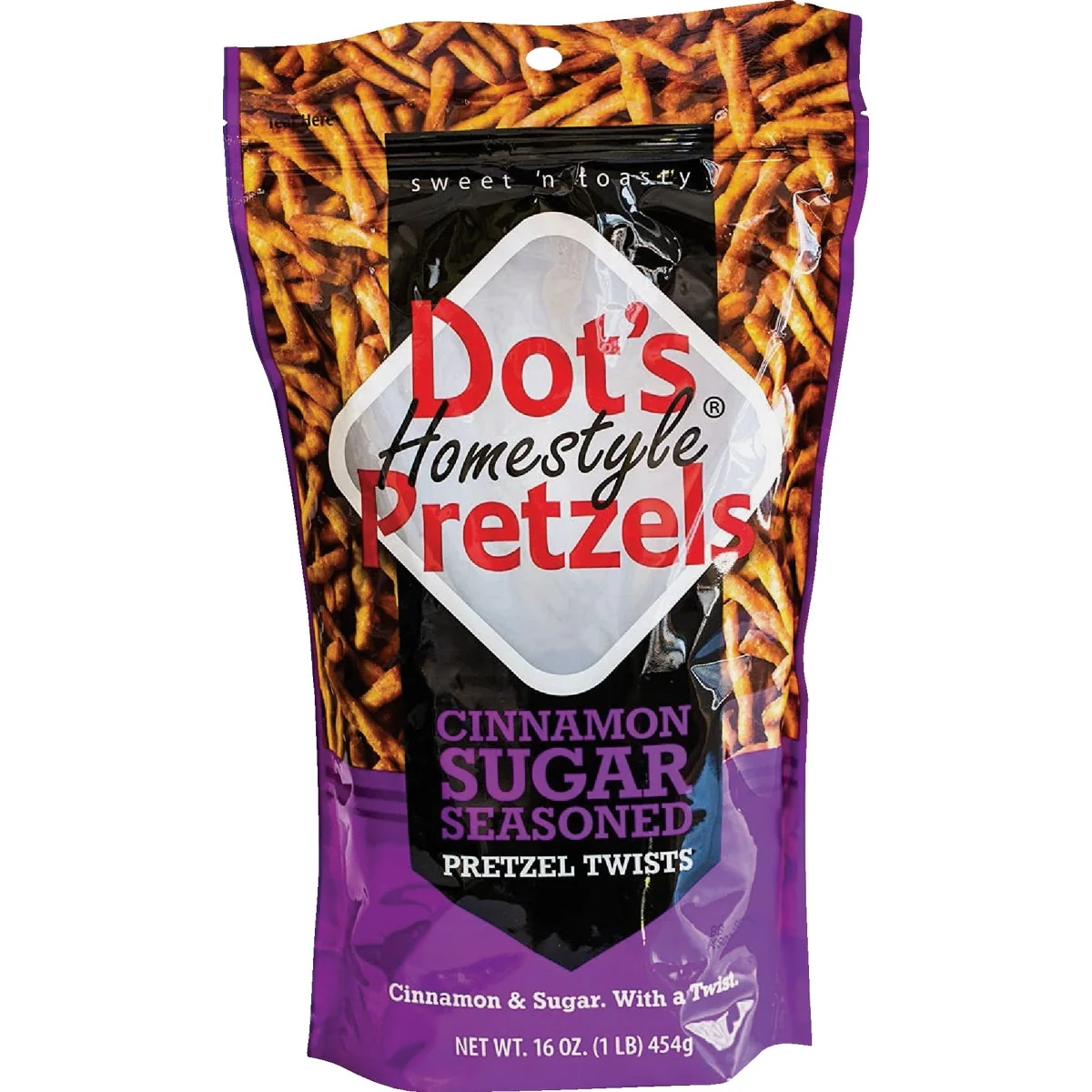 Authentic Dot's 16 Oz. Cinnamon Sugar Pretzels Unique
