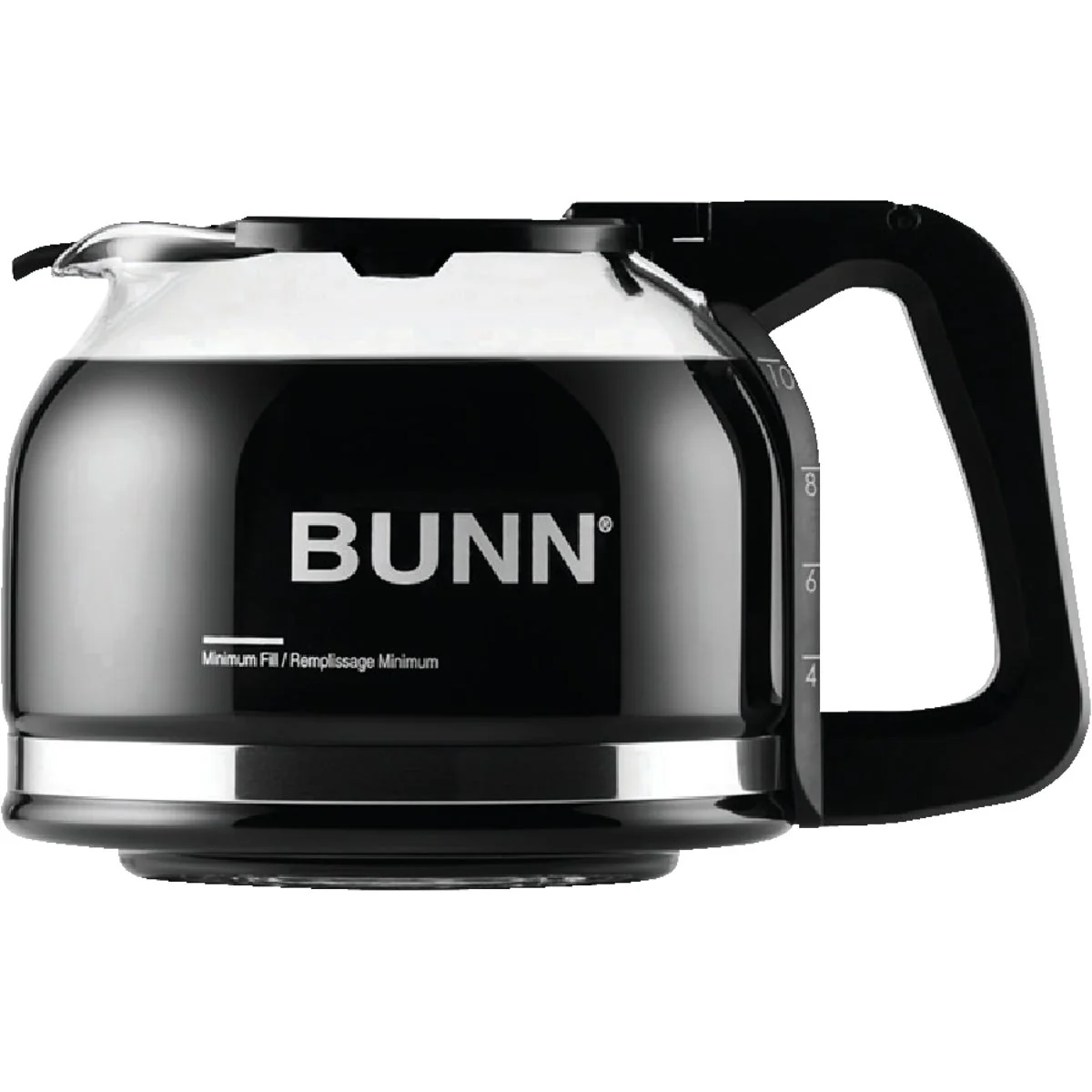 Smooth Bunn Drip 10 Cup Black Glass Coffee Decanter Fashionable