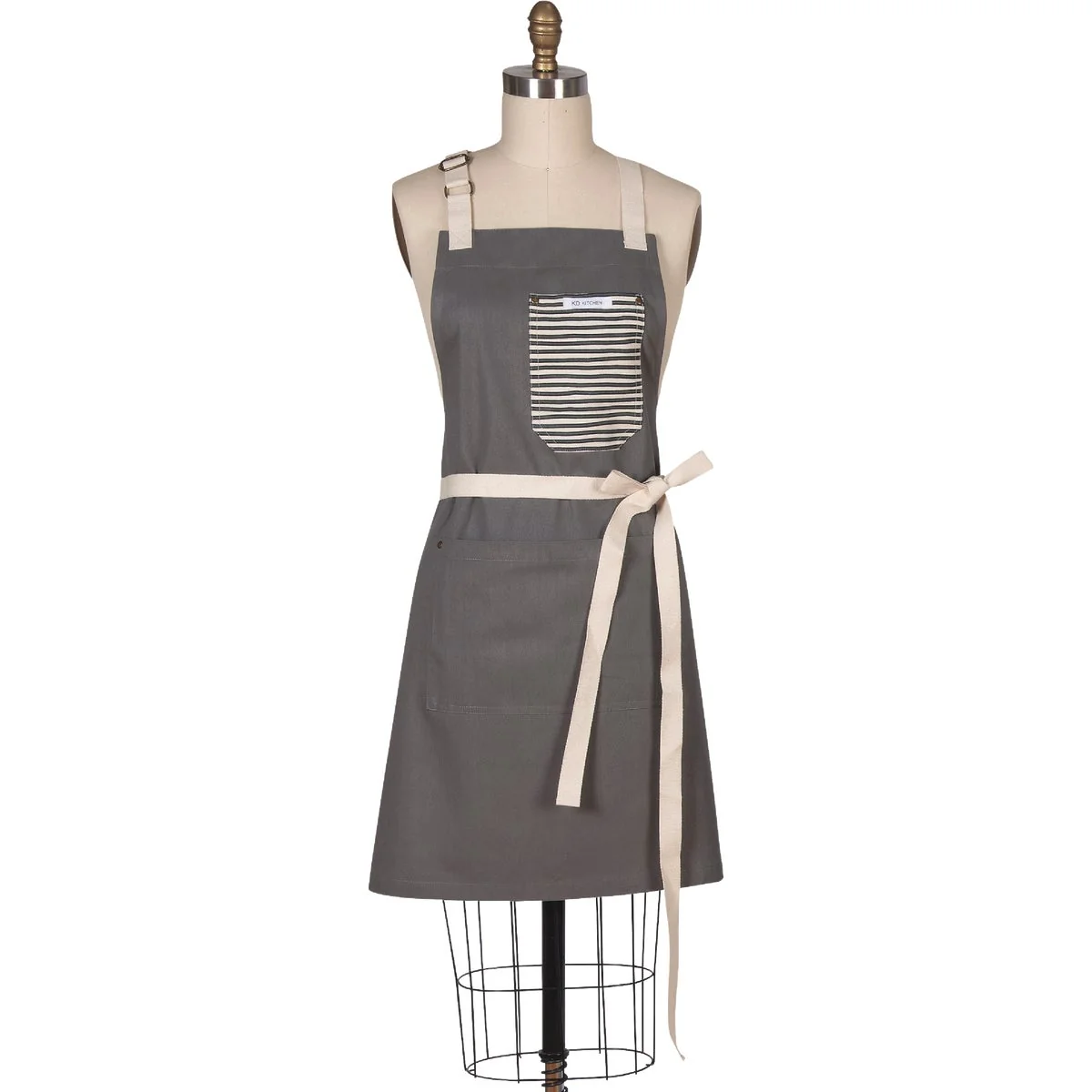Certified Kay Dee Designs Graphite Chef Apron Long-Lasting