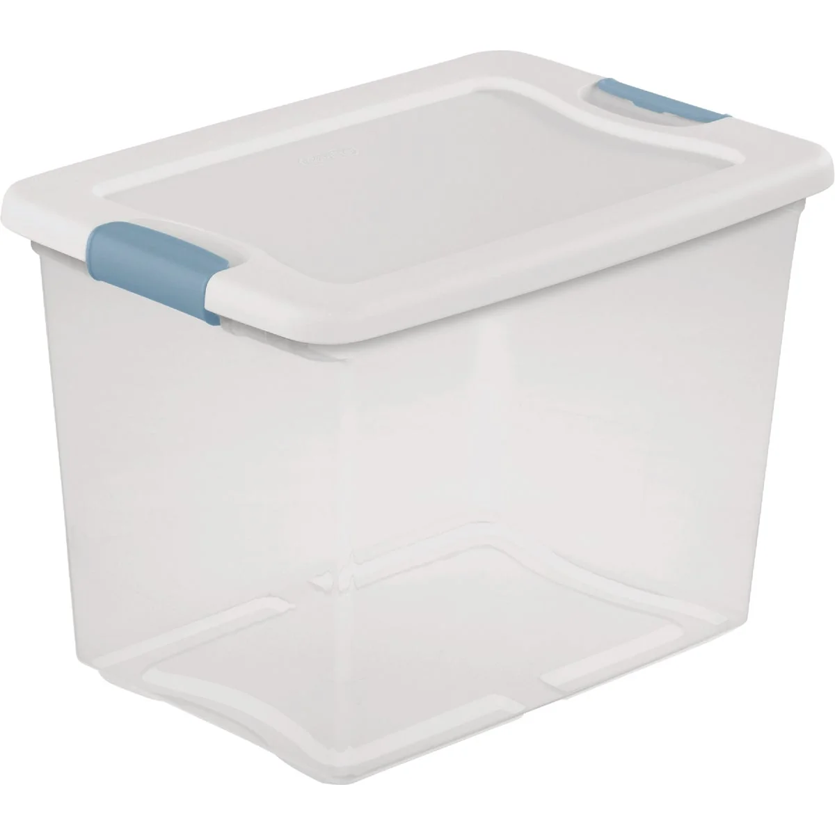 Traditional Sterilite 25 Qt. 24L White Latching Box Excellent