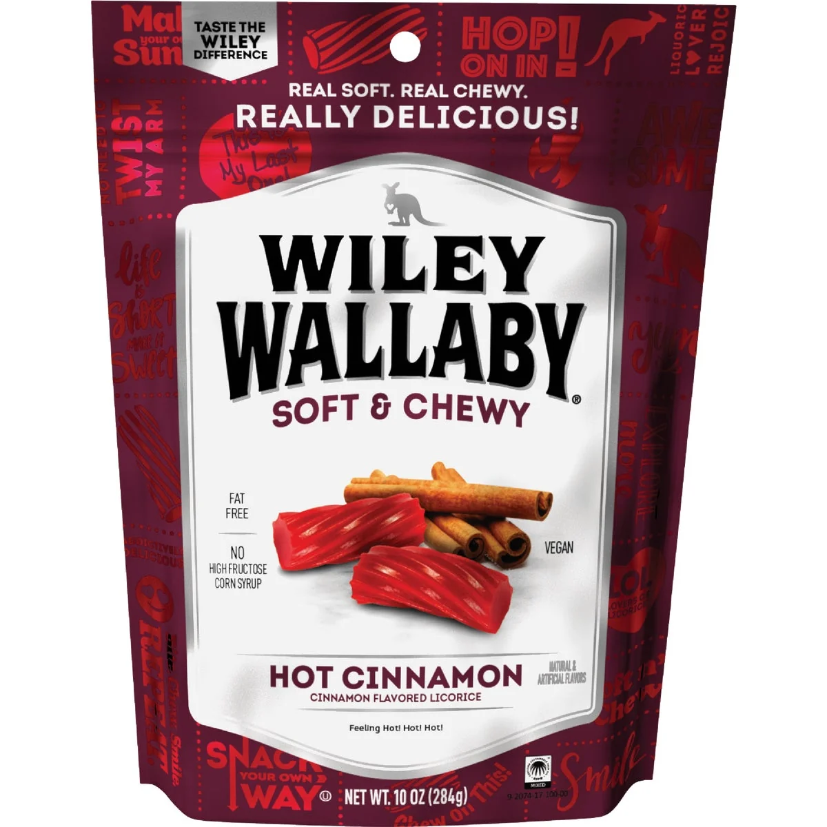 Sophisticated Wiley Wallaby Hot Cinnamon Licorice 10 Oz. Candy Next-Generation