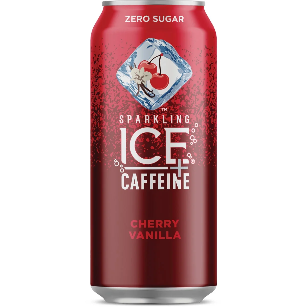 Clean Talking Rain Sparkling Ice 16 Oz. Water Caffeine Cherry Vanilla Specialty