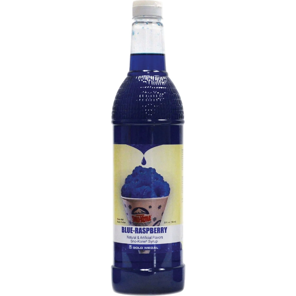Classic Gold Medal Blue Raspberry Sno-Kone RTU Syrup 25 Oz. Sustainable
