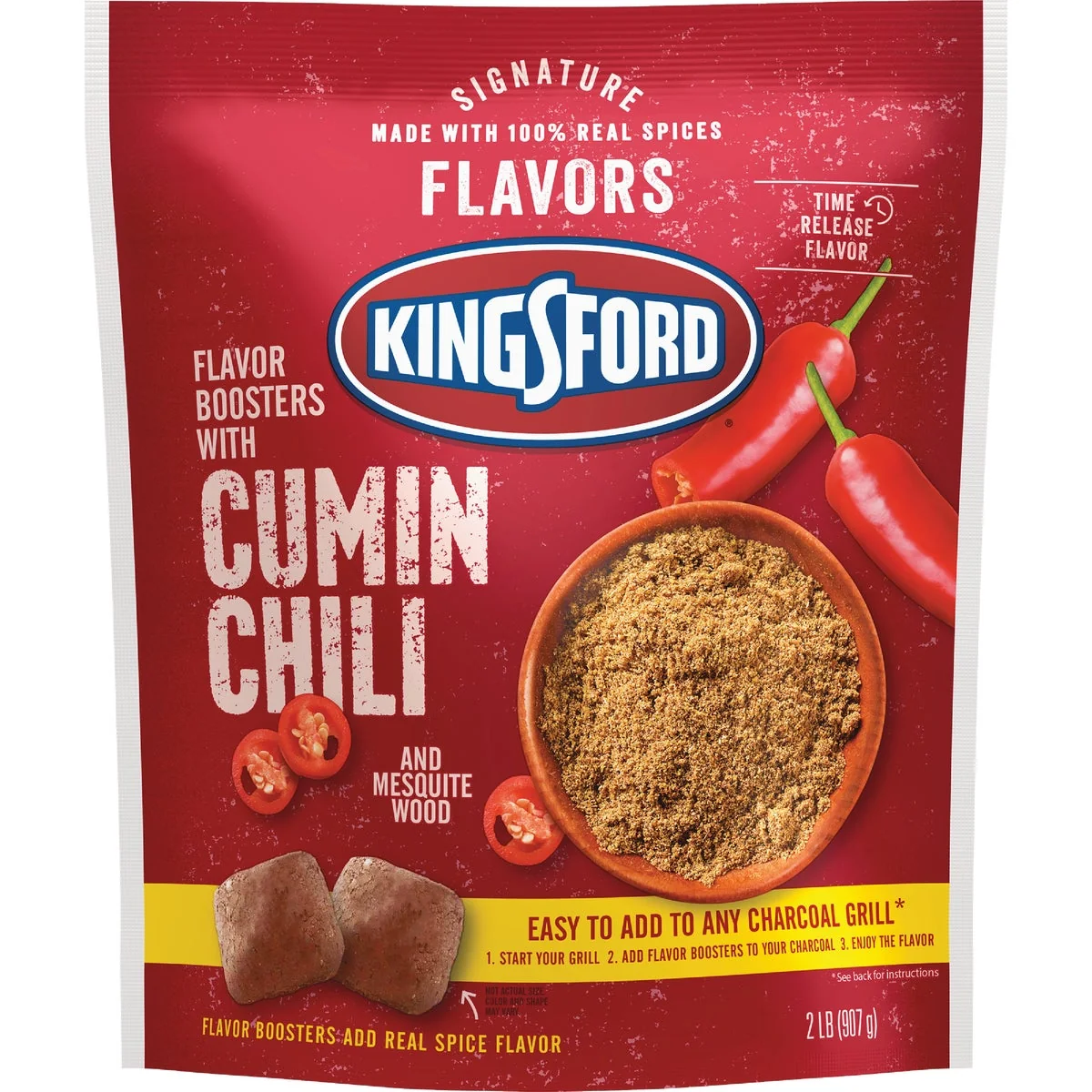 User-Friendly Kingsford Signature Flavors 2 Lb. Cumin Chili Charcoal Flavor Booster Secure