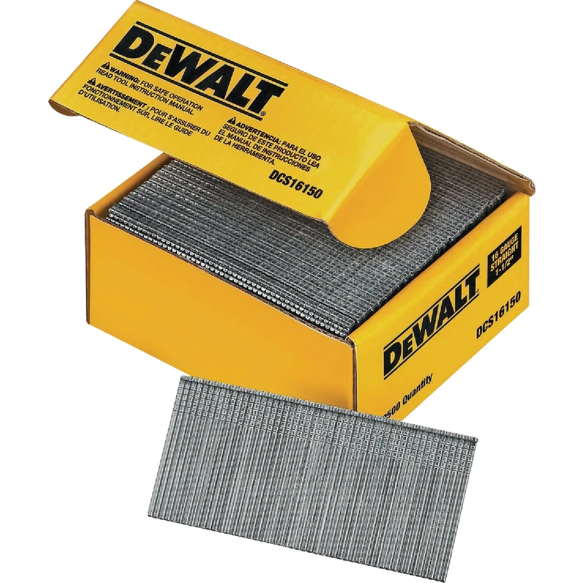 Innovative DEWALT 1-1 2 In. 16-Gauge Galvanized Straight Finish Nails 2500 Ct. Elegant