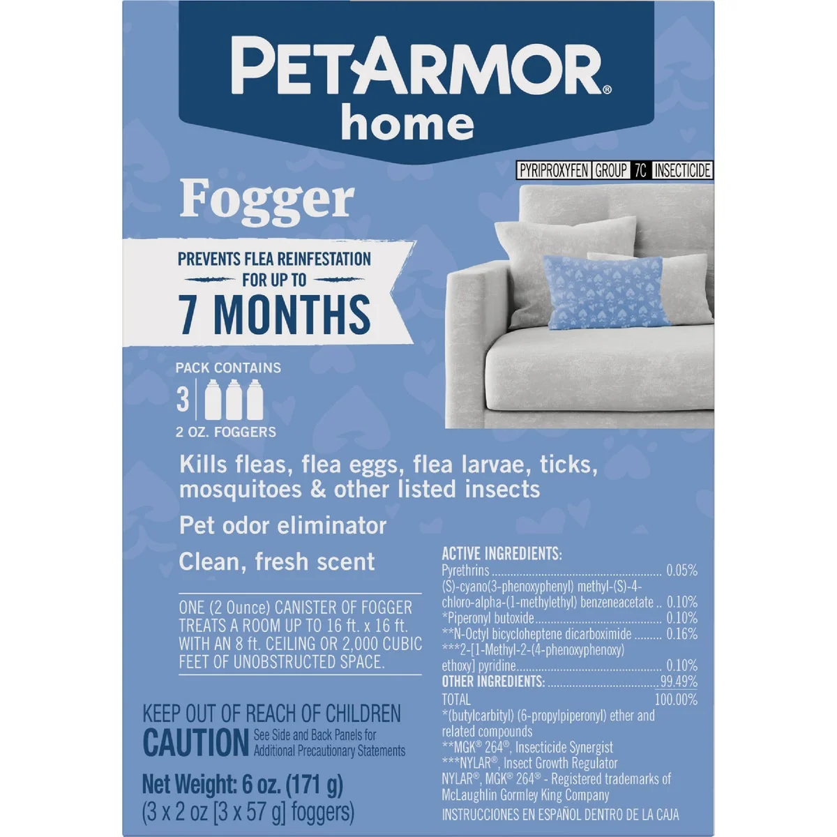 Outstanding PetArmor Home 2 Oz. Flea Tick Fogger 3-Pack Expertly Made