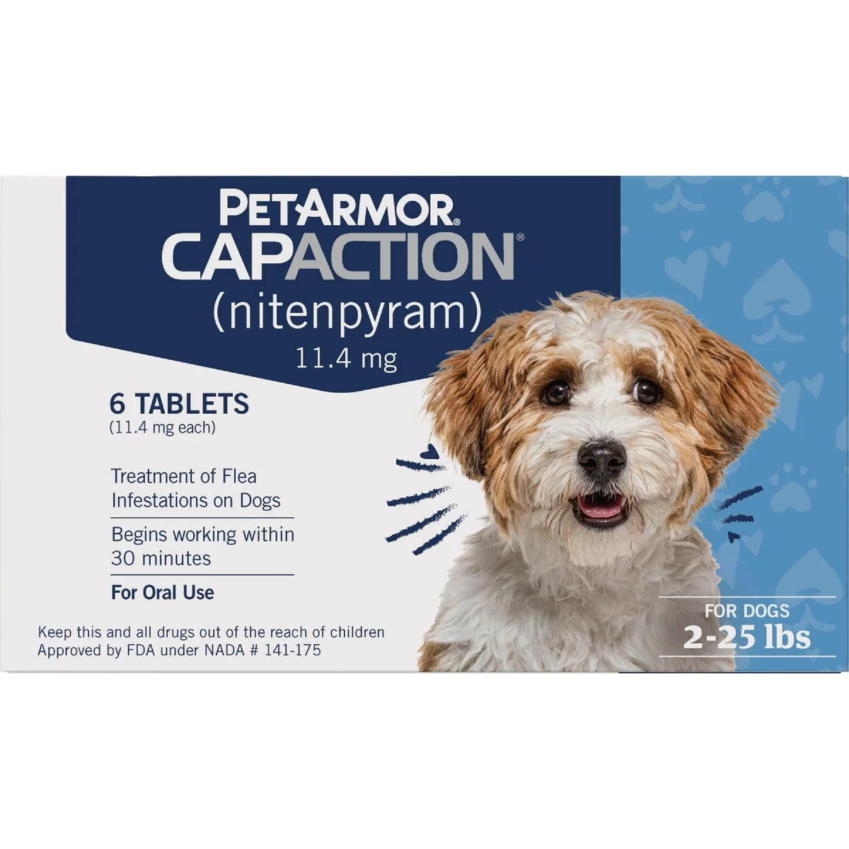 Detailed PetArmor CapAction 2 to 25 Lb. Dog Flea Tabs 6-Pack Specialty