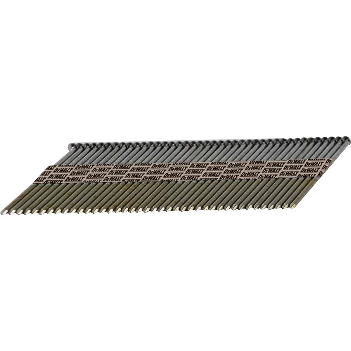 Premium DEWALT 2-3 8 In. x 0.113 In. 30-Degree Paper Tape Galvanized Ring Shank Off-Set Round Head Framing Nails 2000 Ct. Top-Quality