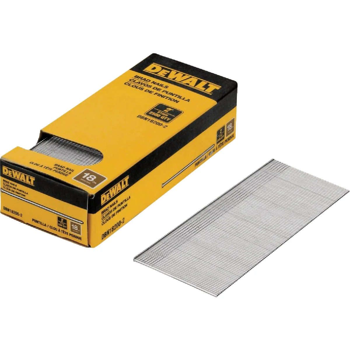 Smart DEWALT 2 In. 18-Gauge Coated Brad Nails 2500 Ct. Versatile