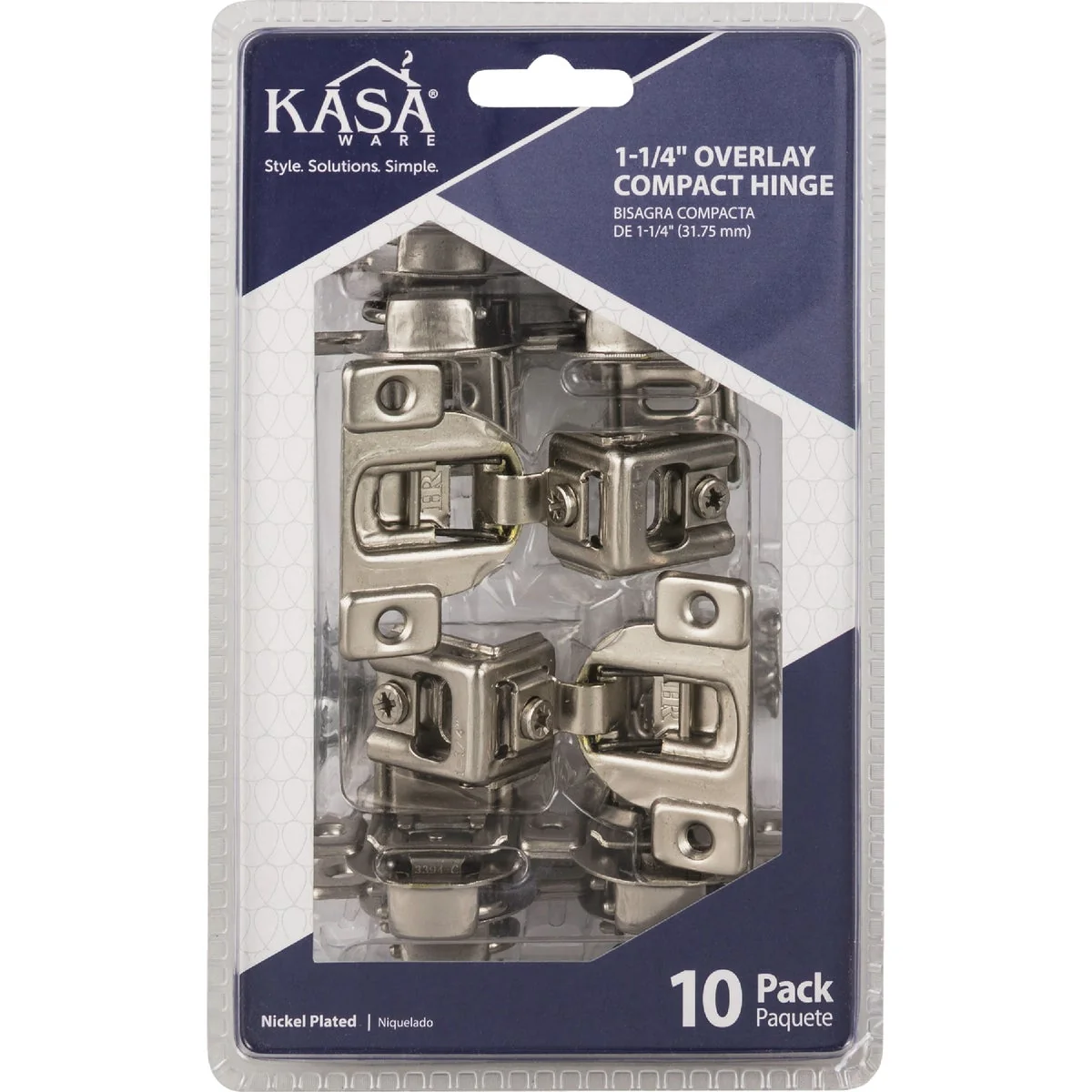 Selected KasaWare 1-1 4 In. Overlay Compact Hinge 10-Pack Flexible