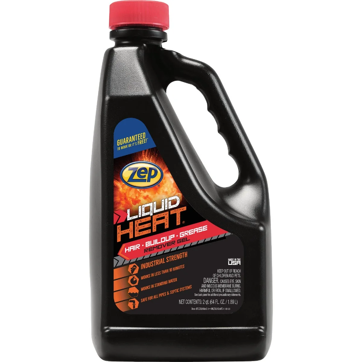Excellent Zep 64 Oz. Liquid Heat Drain Opener Cleaner Healthy