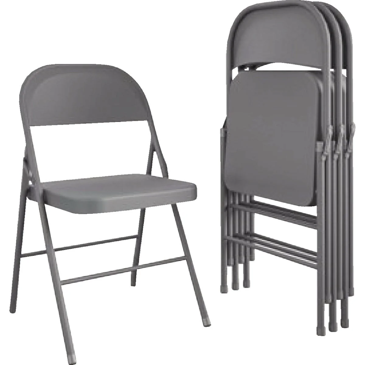 Reliable Cosco Gray All Steel Folding Chair Reusable