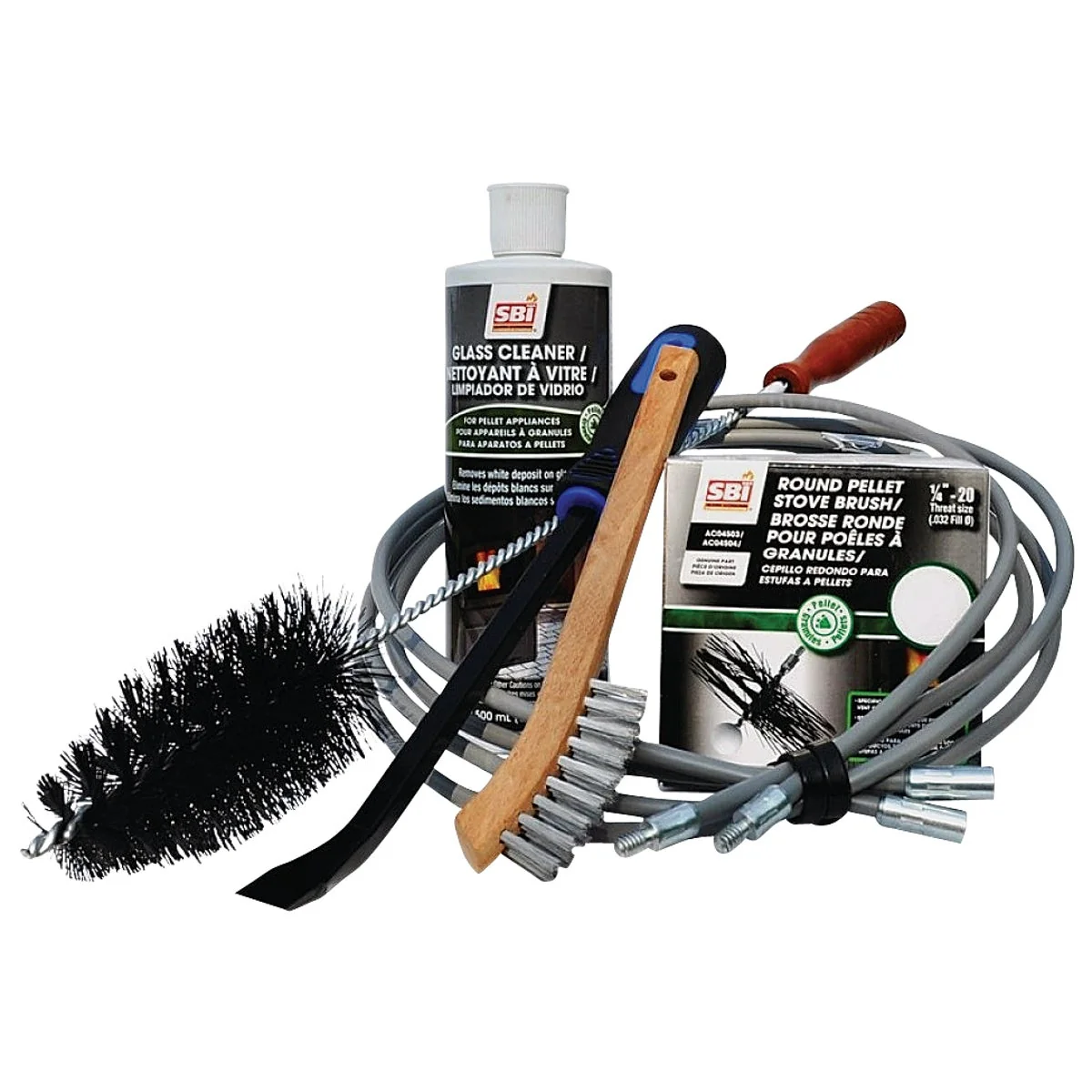 Secure Drolet 3 In. Pellet Stove Cleaning Kit Environmentally Friendly