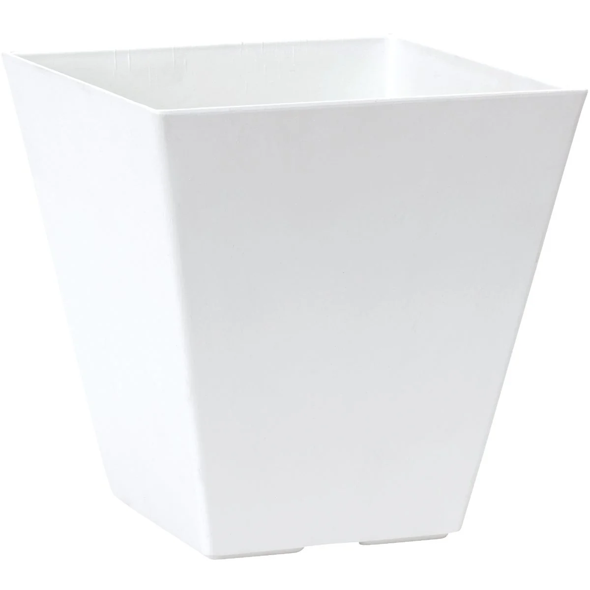 Fine Crafted Novelty ArtStone Ella 10 in. W. 11 in. H. x 10 In. L. White Resin Planter High-Grade