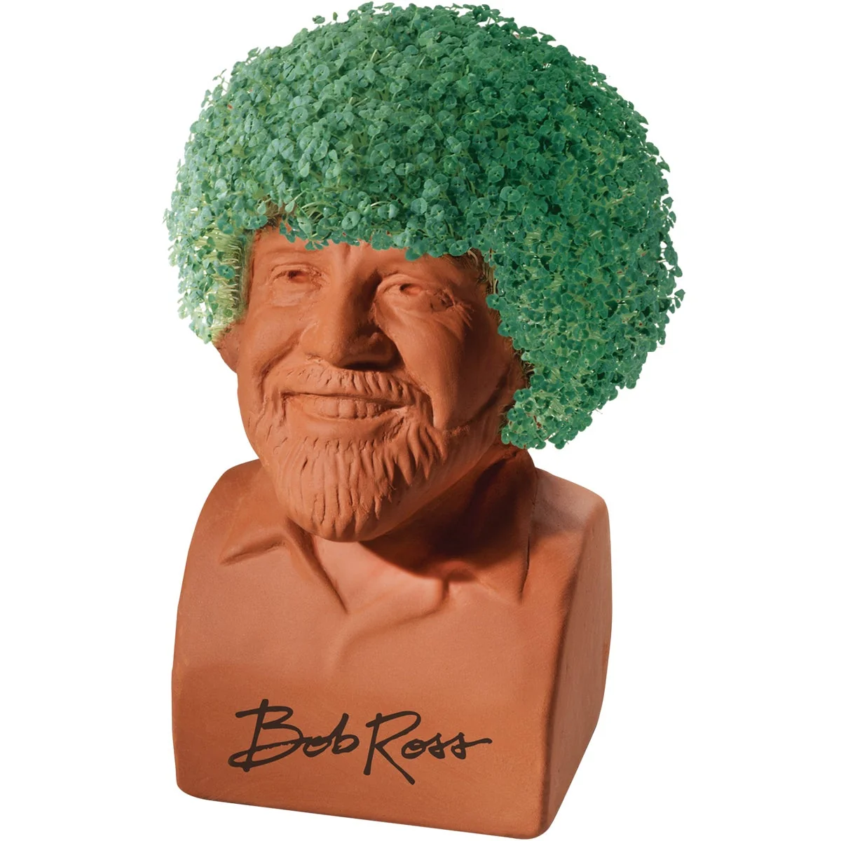 Refined Chia Pet Bob Ross Decorative Pottery Planter Consistent