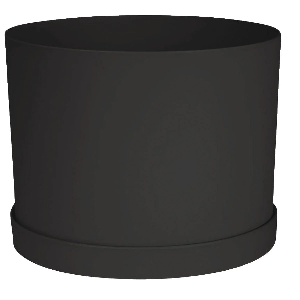 Reliable Bloem Mathers Collection 8 In. Black Plastic Planter Unique