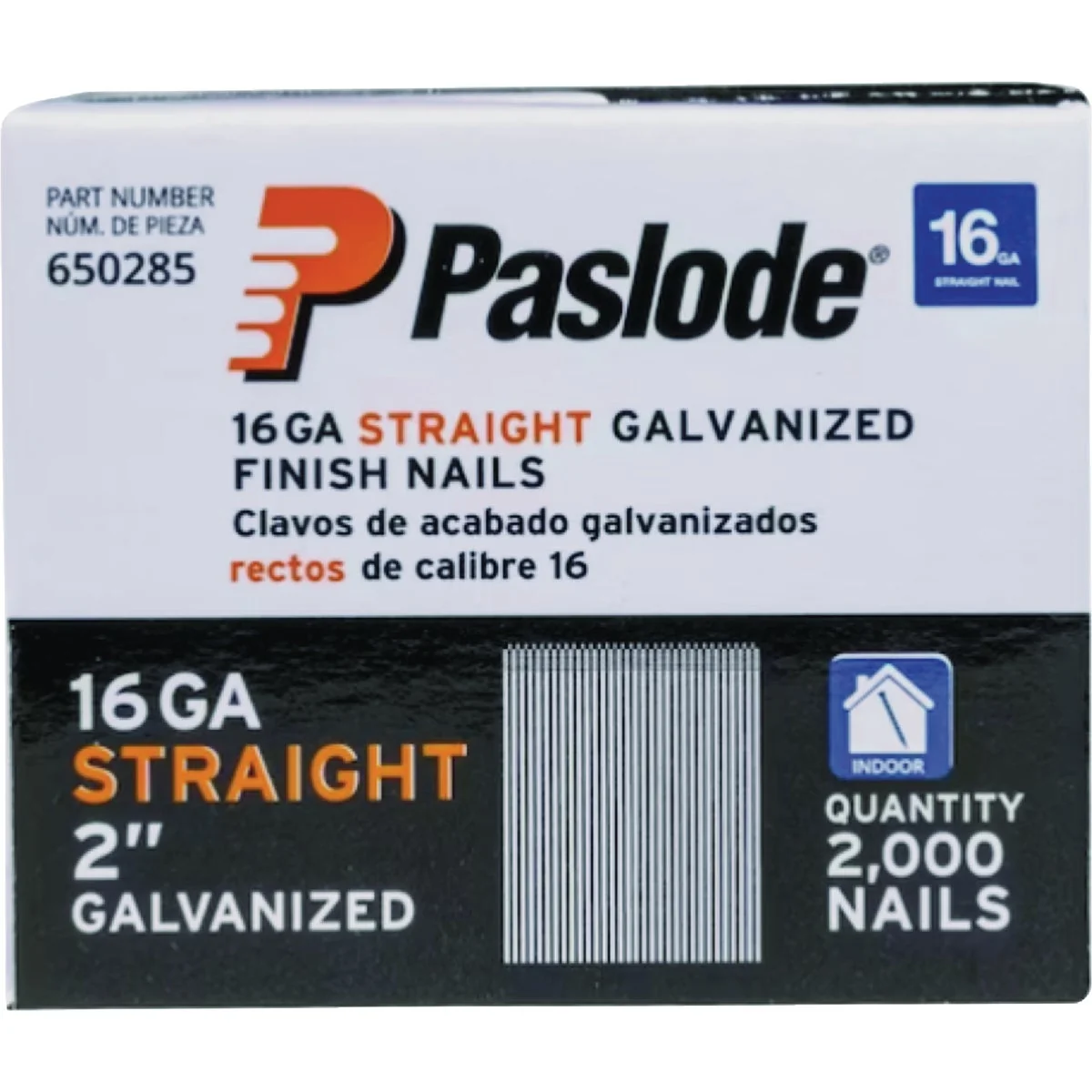 Modern Paslode 2 In. 16-Gauge Galvanized Straight Finish Nails 2000 Ct. High-Performance