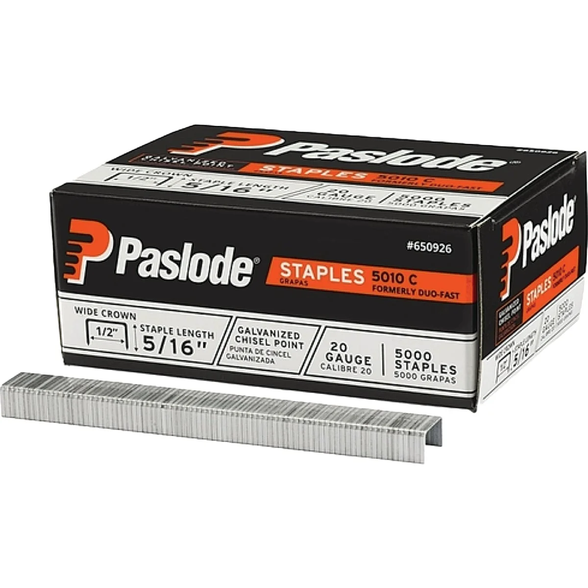 Luxury Paslode 1 2 In. x 5 16 In. 20-Gauge Galvanized Hammer Tacker Staples 5000-Pack Traditional