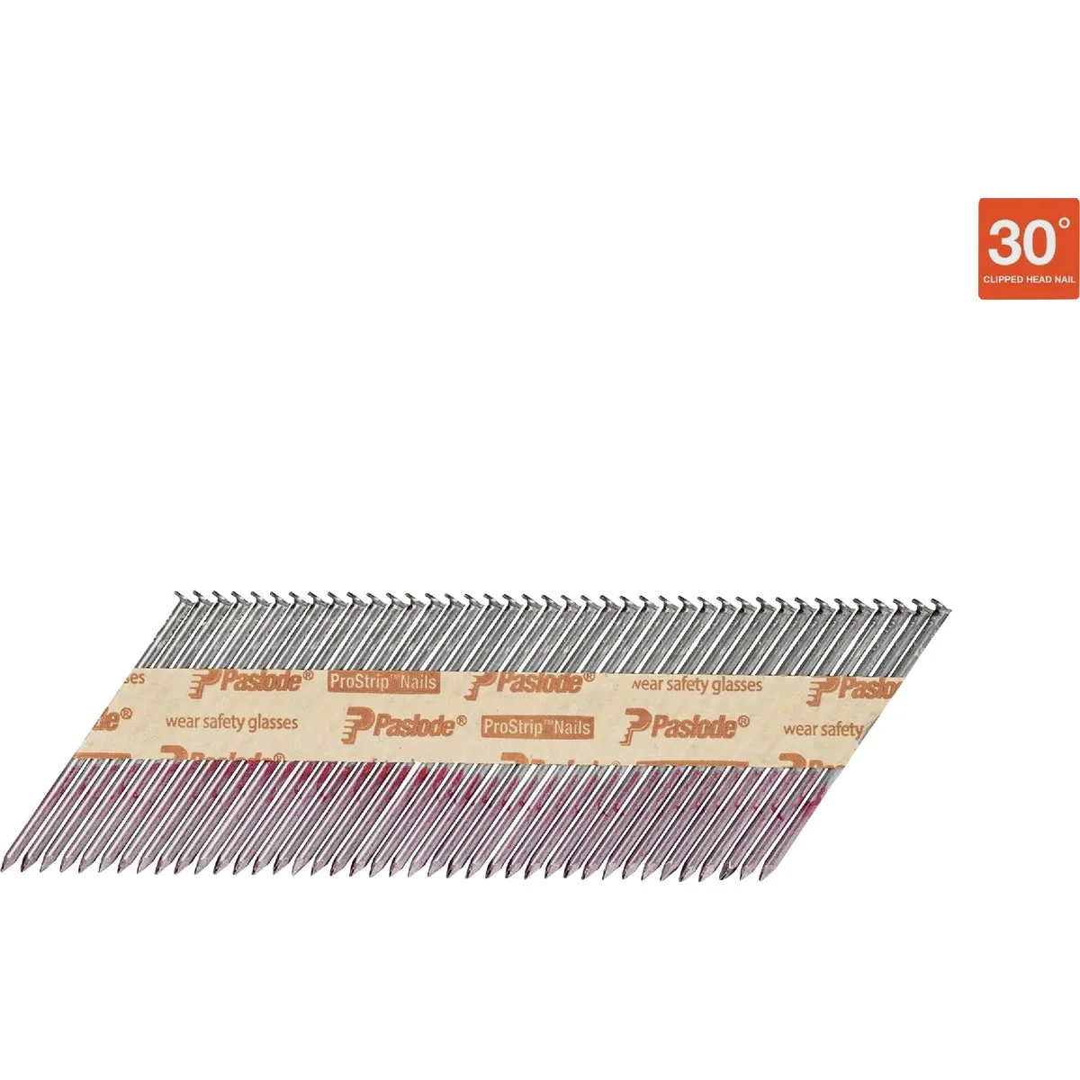 High-Performance Paslode 3 In. x 0.131 In. 30 Degree Paper Tape Hot Dipped Galvanized Smooth Shank RounDrive Framing Nails 2000 Ct. Verified
