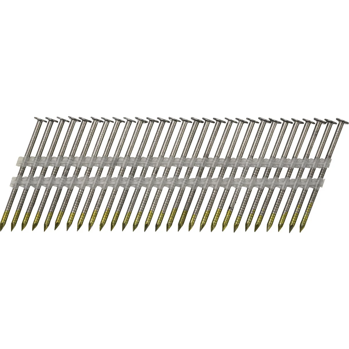 Solid Pro-Fit 2-3 8 In. x .113 In. 21 Degree Plastic Strip Ring Shank Round Head Galvanized Collated Stick Nails 2000 Ct. Secure