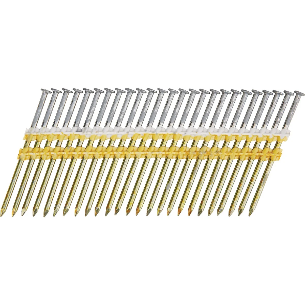 Exclusive Pro-Fit 3-1 4 In. x .131 In. 21 Degree Plastic Strip Smooth Shank Round Head Galvanized Collated Stick Nails 2000 Ct. High-Grade