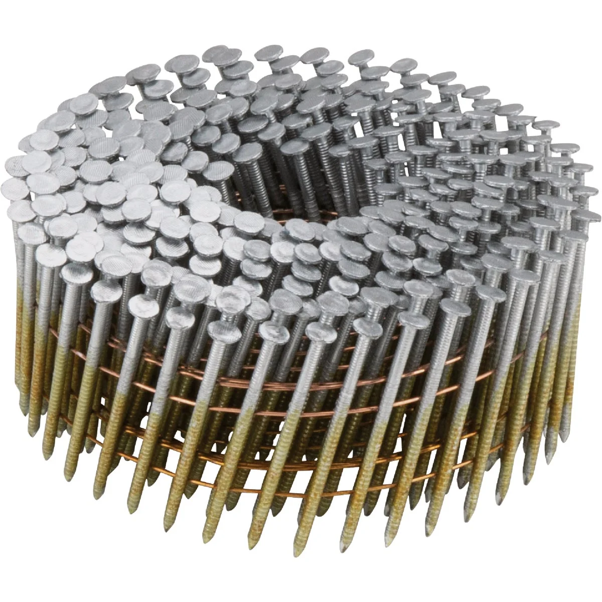Premium Material Pro-Fit 15 Degree .092 In. x 2 In. Wire Weld Hot Dipped Galvanized Coil Siding Nail 3600 Ct. High-End