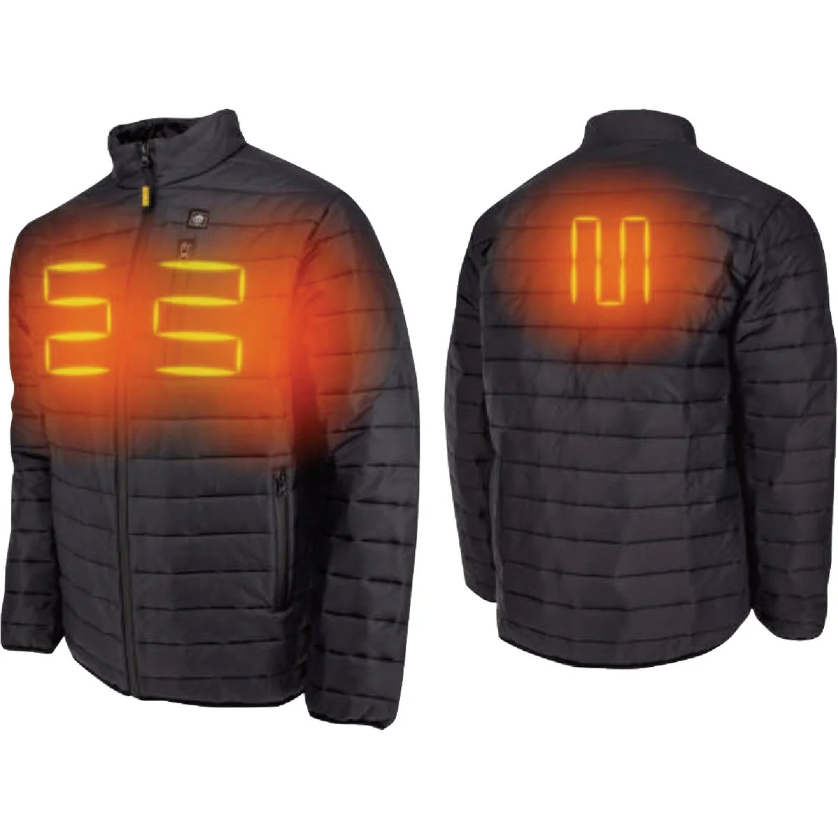 Flexible DEWALT Men's Black Puffer Heated Jacket Kit M Outstanding