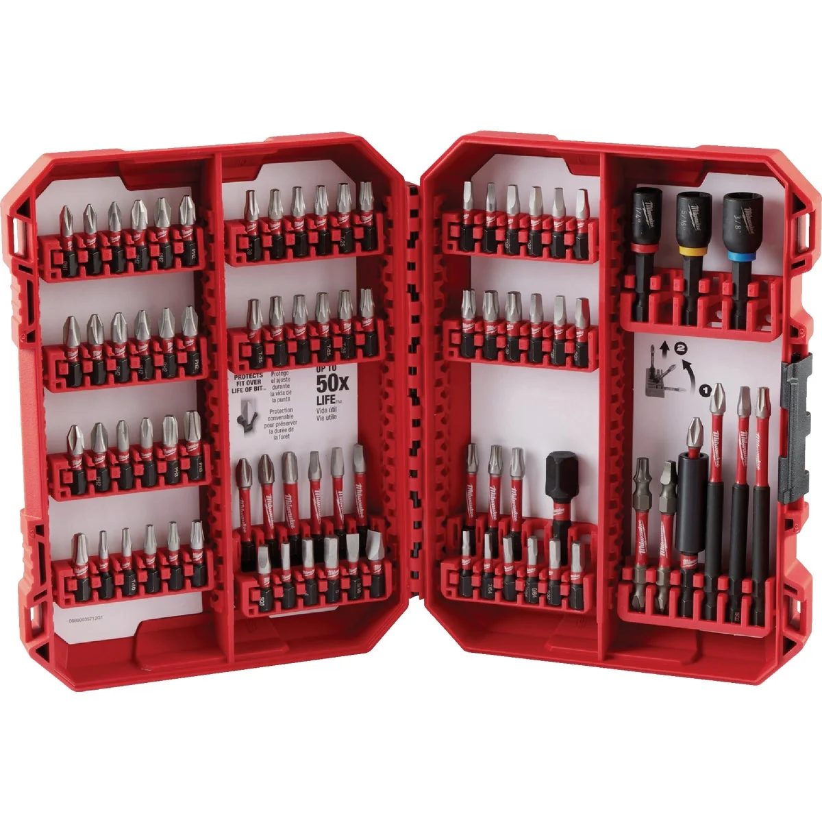Premium Milwaukee SHOCKWAVE 80-Piece Impact Duty Screw Driver Bit Set Practical