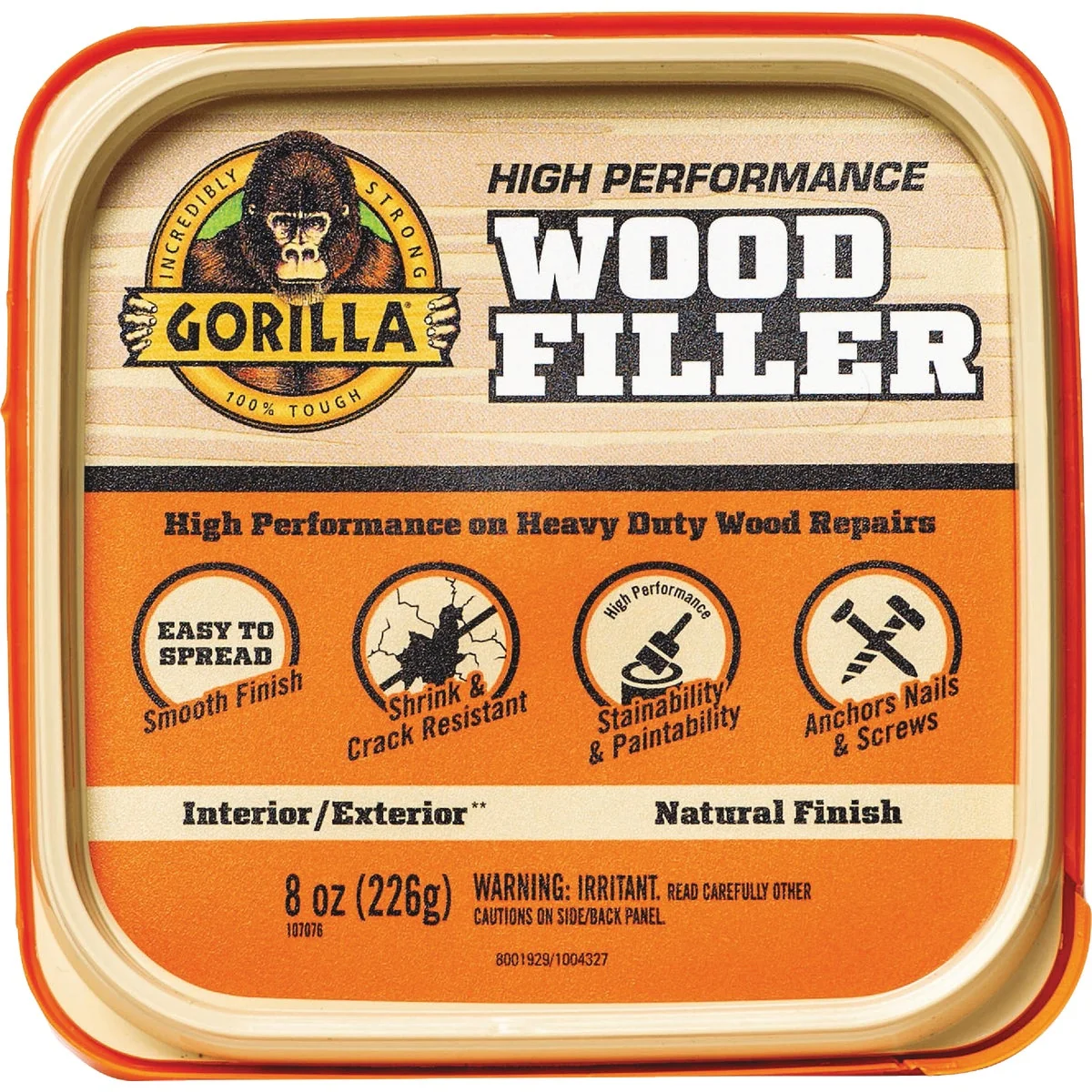 Carefully Designed Gorilla 8 Oz. Natural Wood Filler Organic