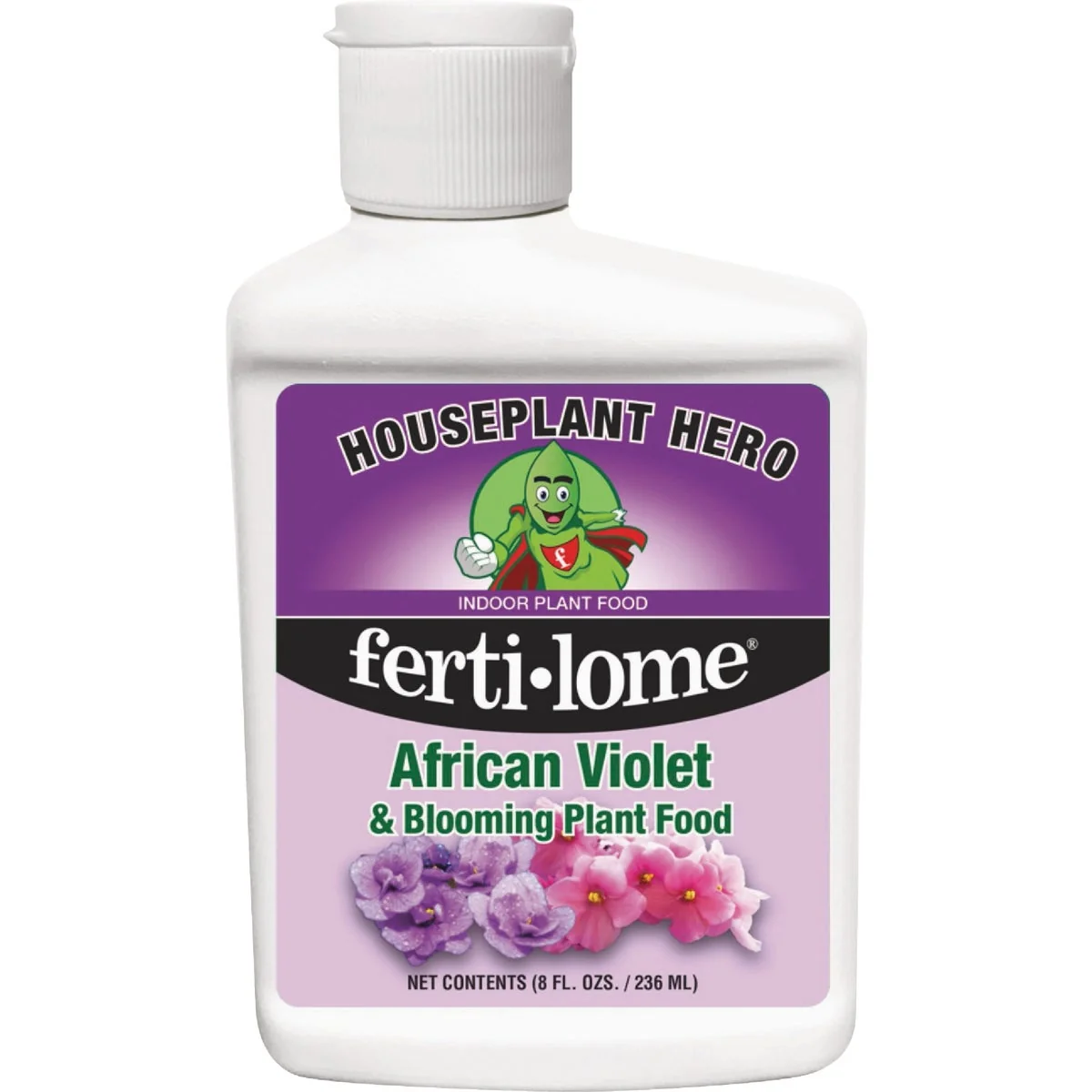 Solid Ferti-lome Houseplant Hero 8 Oz. 8-10-8 Concentrated Liquid African Violet Blooming Plant Food Eco-Friendly