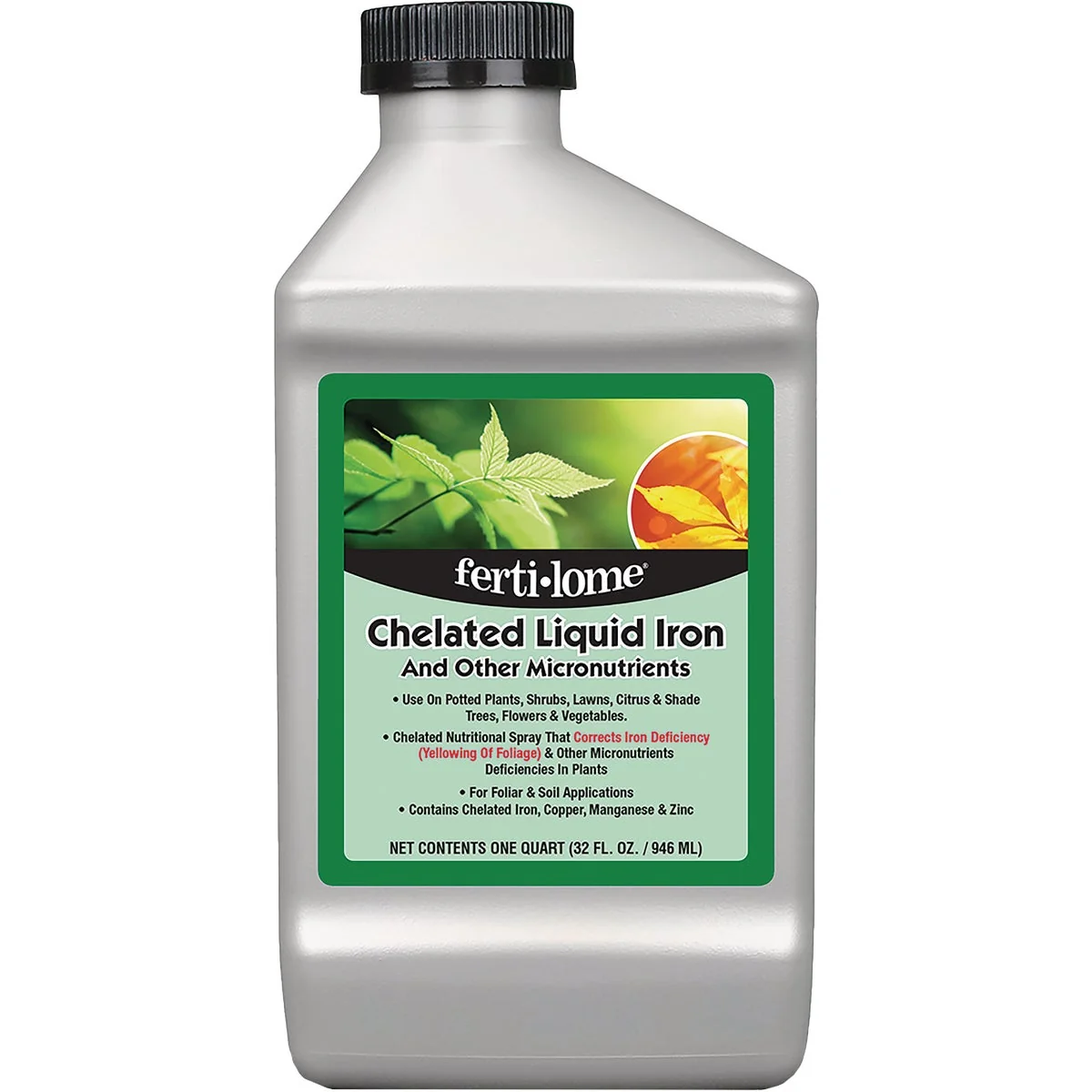 Dependable Ferti-Lome 32 Oz. Chelated Iron Formulation Concentrate Liquid Plant Food Functional