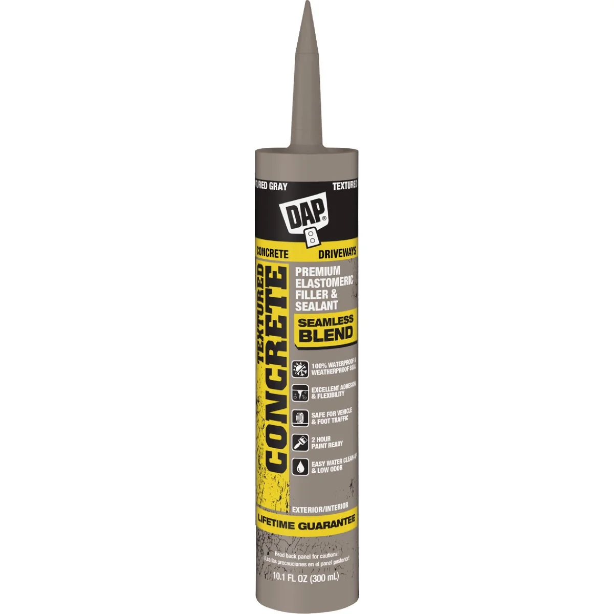 Top-Quality DAP 10.1 Oz. Textured Concrete Premium Elastomeric Latex Filler Sealant Lightweight