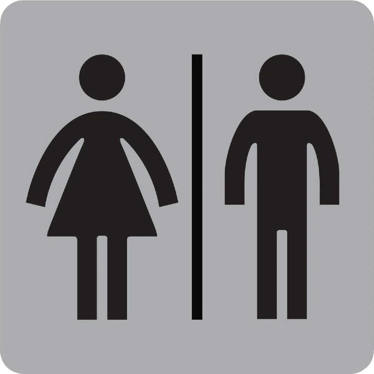 Artisan Hy-Ko 4 In. x 4 In. Restroom Sign Reusable