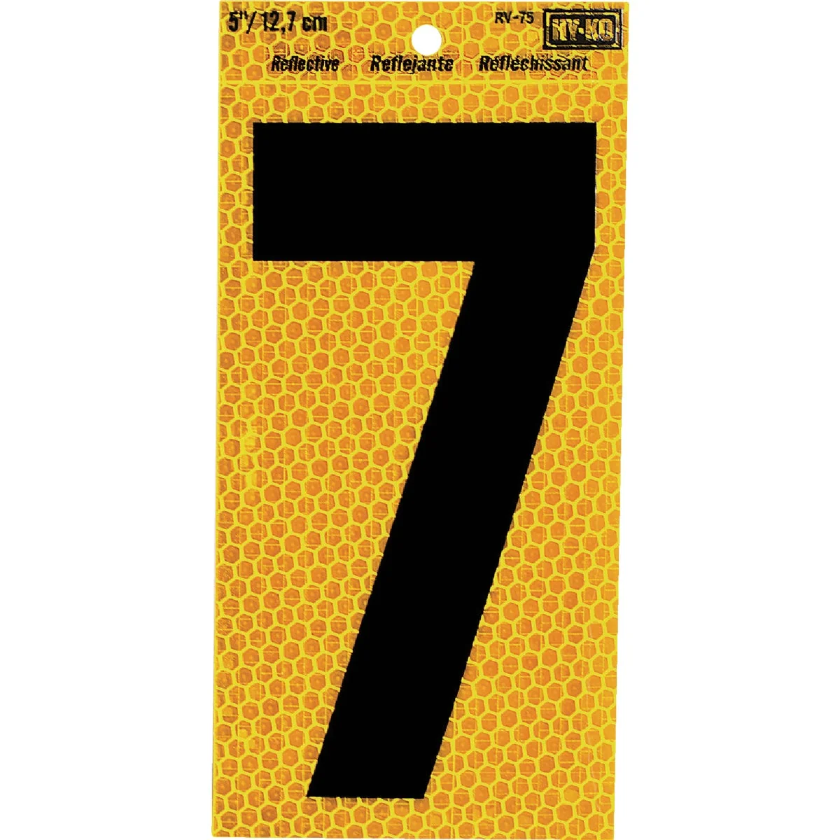 Clean Hy-Ko 5 In. Yellow Reflective Number 7 Innovative