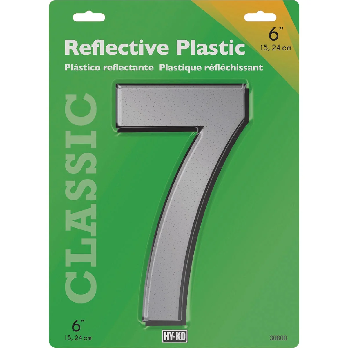 Superior Hy-Ko 6 In. Reflective Plastic Number 7 High-Grade