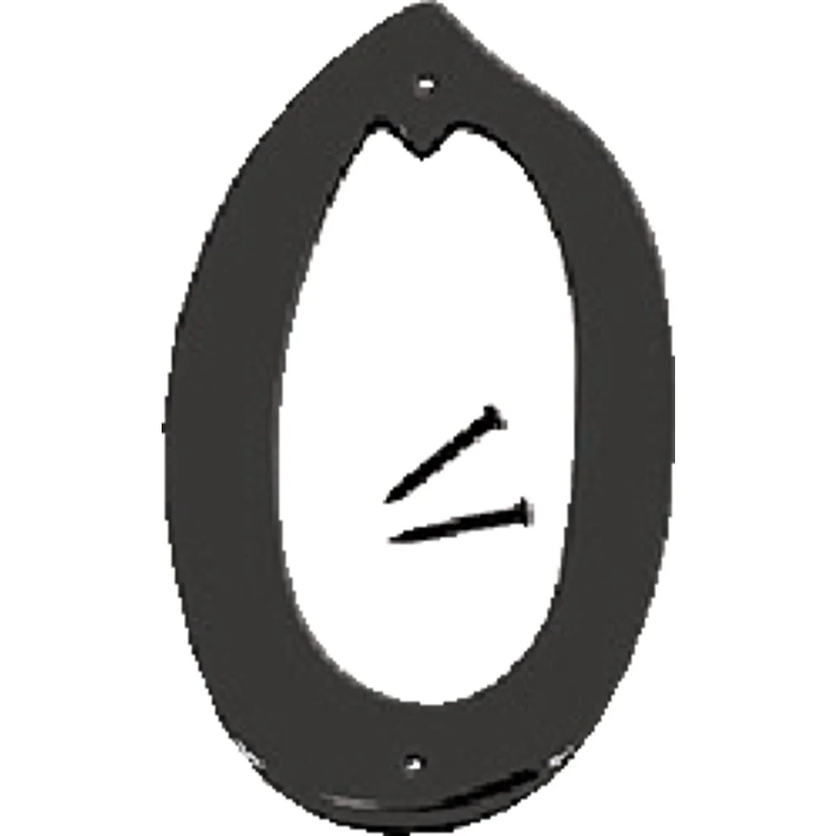 Stylish Hy-Ko 4 In. Satin Black Number 0 Reusable