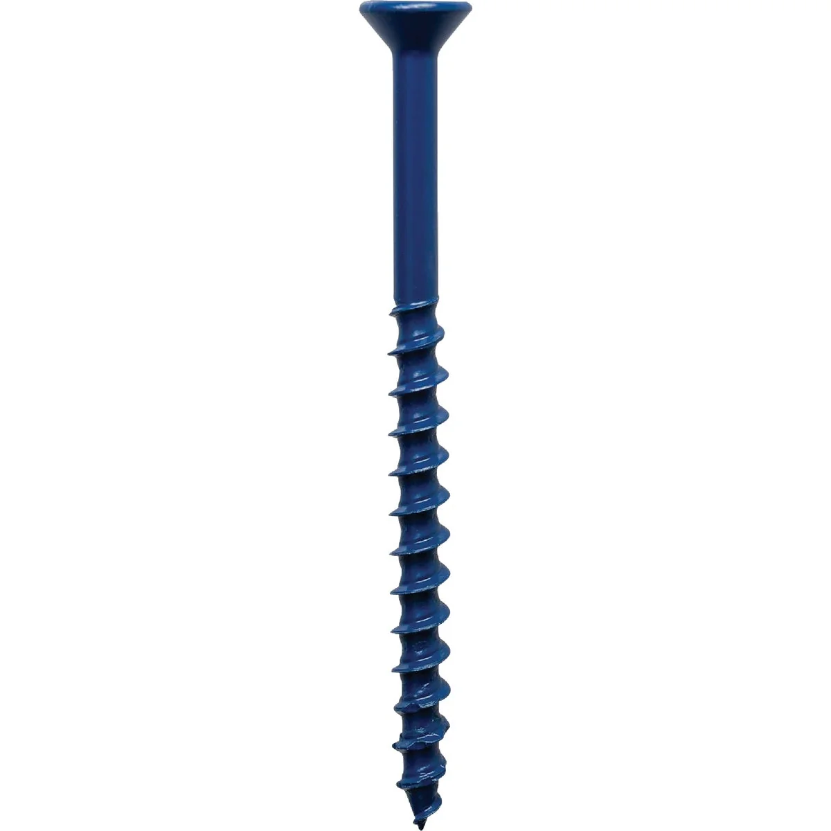 Effective Simpson Strong-Tie Titen Turbo 1 4 in. x 1-3 4 in. 6-Lobe Flat-Head Concrete and Masonry Screw Blue 8-Qty Outstanding