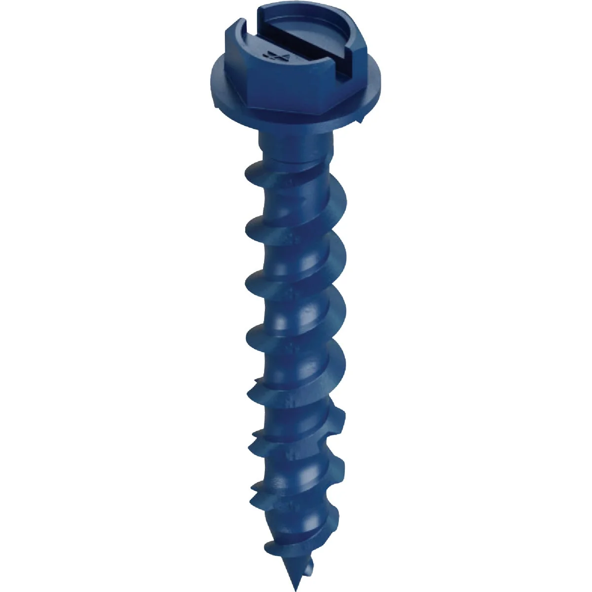 Elegant Simpson Strong-Tie Titen Turbo 1 4 in. x 2-3 4 in. Hex-Head Concrete and Masonry Screw Blue 8-Qty Specialty