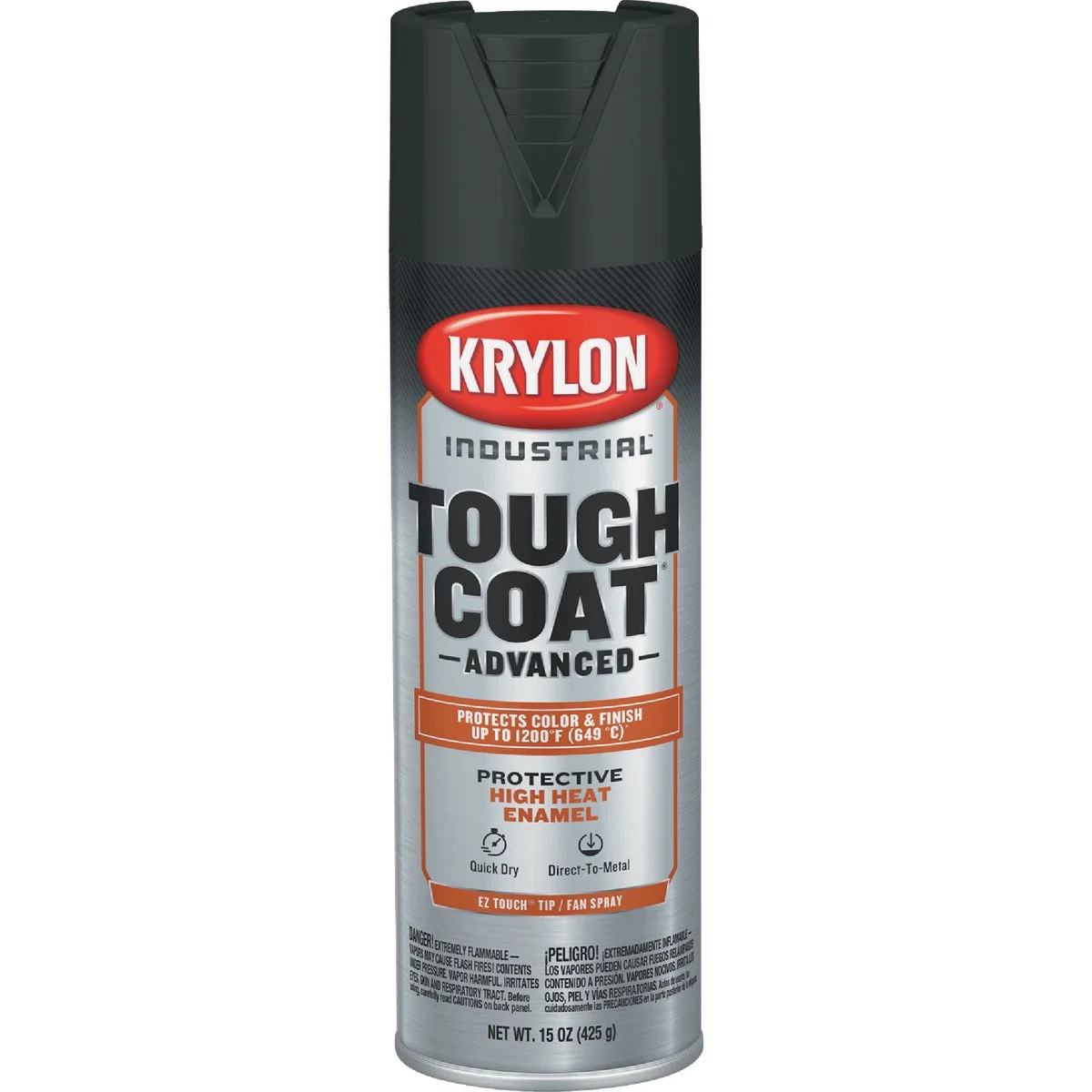 High-Quality Krylon Industrial Tough Coat 15 Oz. High Heat Black Rust Barrier Spray Enamel Certified