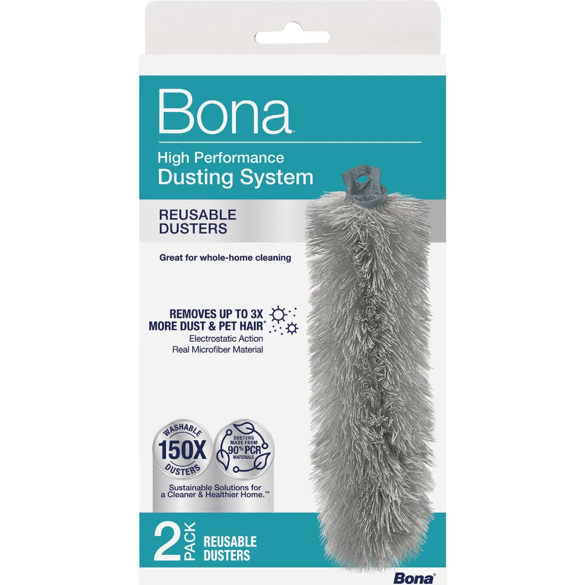 Exclusive Bona High Performance Dusting System Reusable Dusters 2-Count Trendy