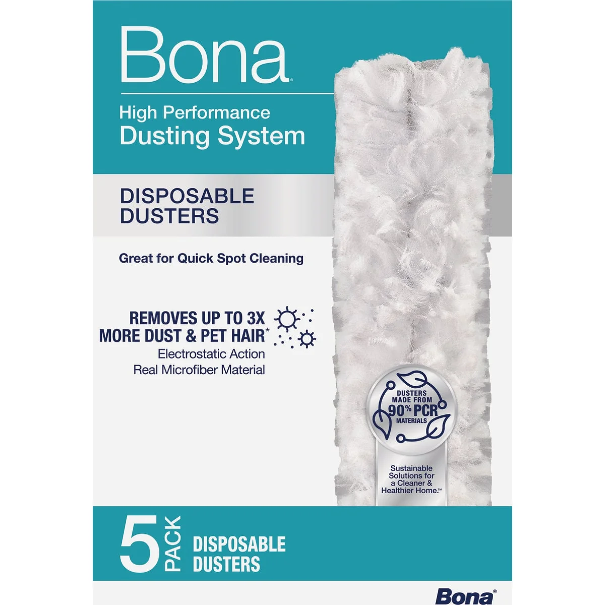 Secure Bona High Performance Dusting System Disposable Dusters 5-Count Refined