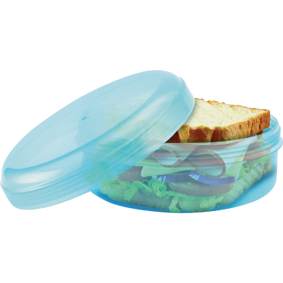 Organic SubSafe Baby Blue Squared Container Recyclable