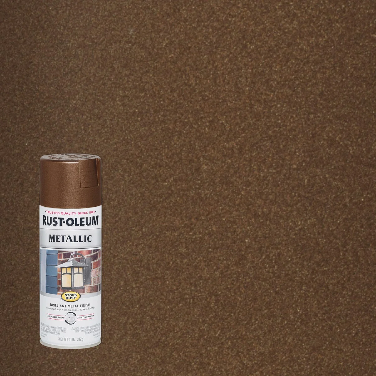 Refined Rust-Oleum Stops Rust 11 Oz. Vintage Metallic Spray Paint Dark Copper Sophisticated