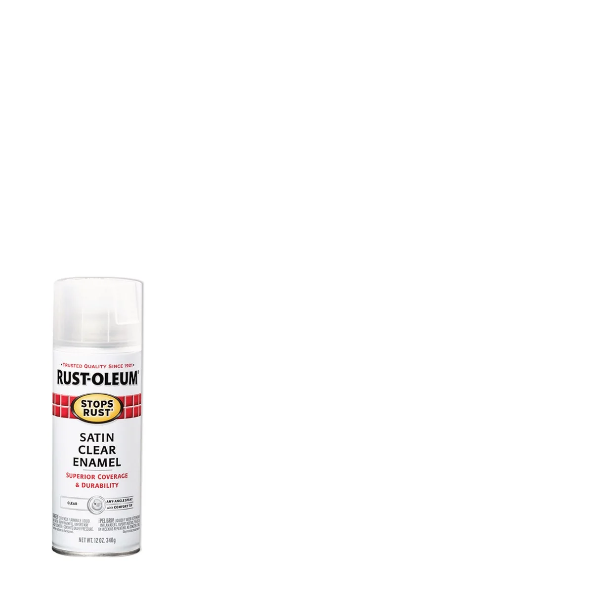 Next-Generation Rust-Oleum Stops Rust Clear 12 Oz. Satin Anti-Rust Spray Paint Solid