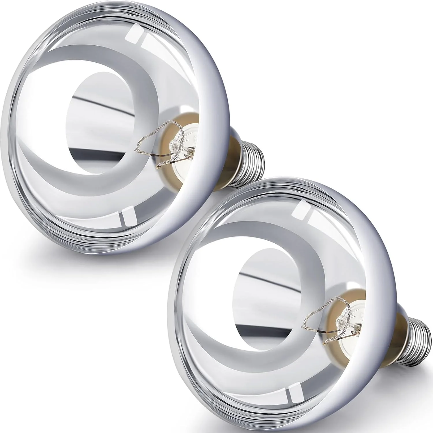 Prestigious VIHOSE 2 Pack 250 Watt Heat Lamp 120v R40 Heat Lamp Bulbs Glass Incandescent Light Bulbs Incandescent Heating Lightbulbs for Reptiles Chicks Food Puppies Bathroom Use E26 Base Silver Flexible