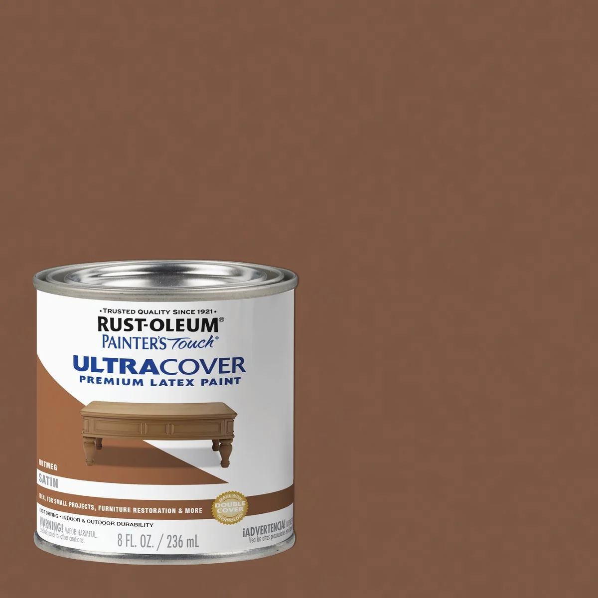 Fine Crafted Rust-Oleum Painter's Touch 2X Ultra Cover Satin Premium Latex Paint Nutmeg 1 2 Pt. Exclusive