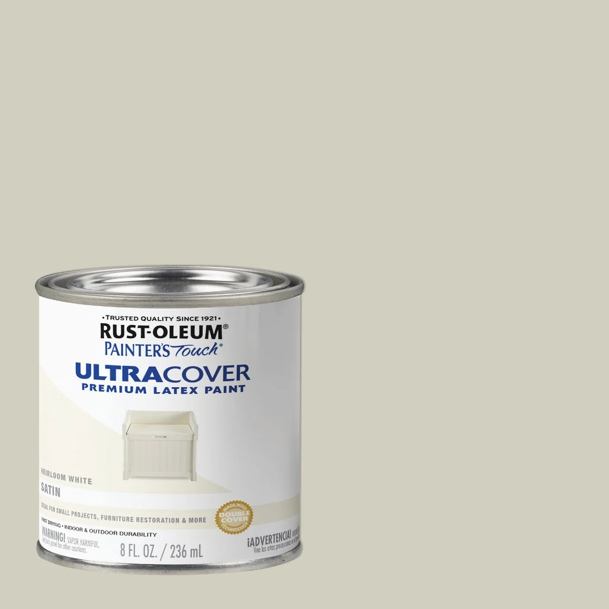 Smart Rust-Oleum Painter's Touch 2X Ultra Cover Satin Premium Latex Paint Heirloom White 1 2 Pt. Selected