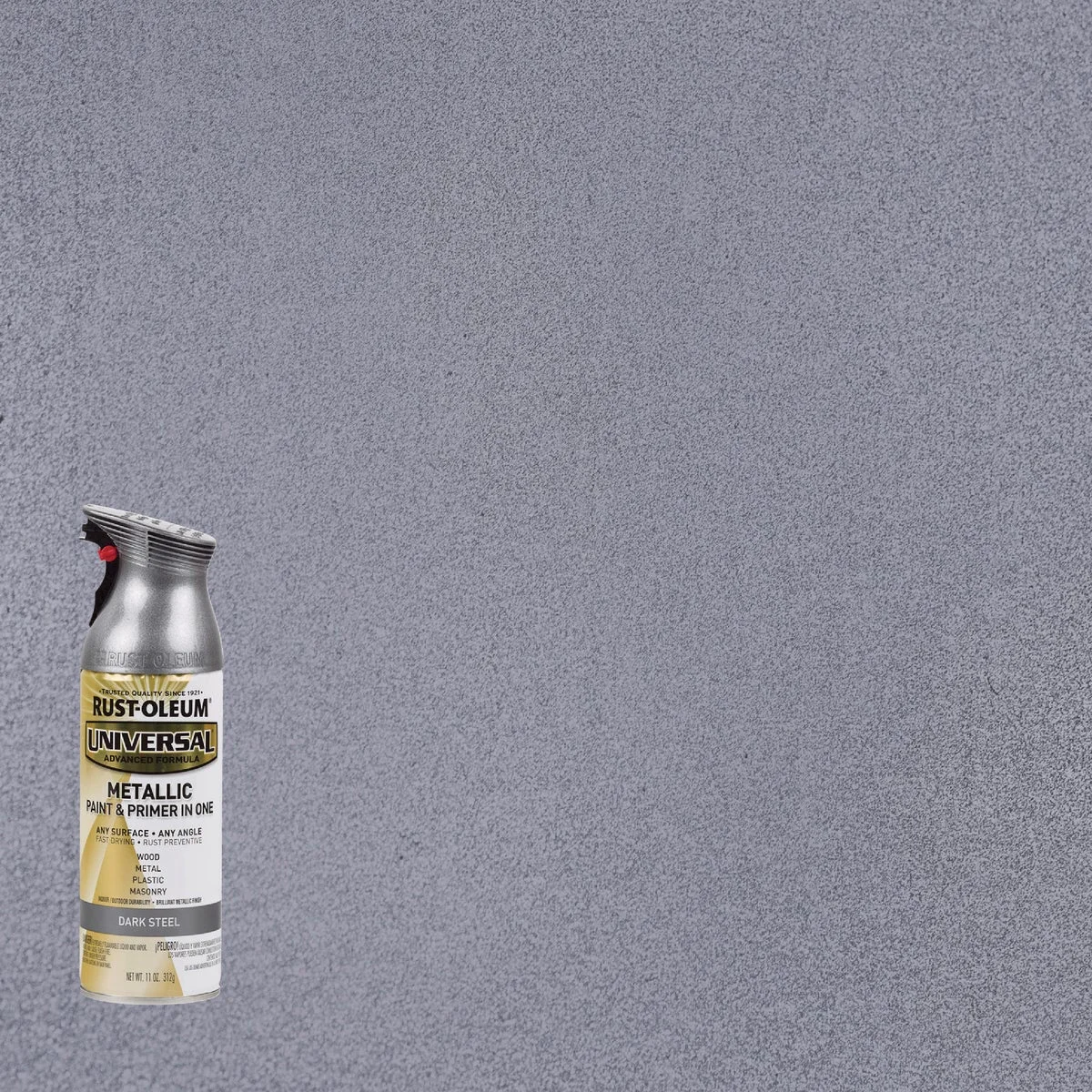 Functional Rust-Oleum Universal 11 Oz. Metallic Dark Steel Spray Paint Expertly Made
