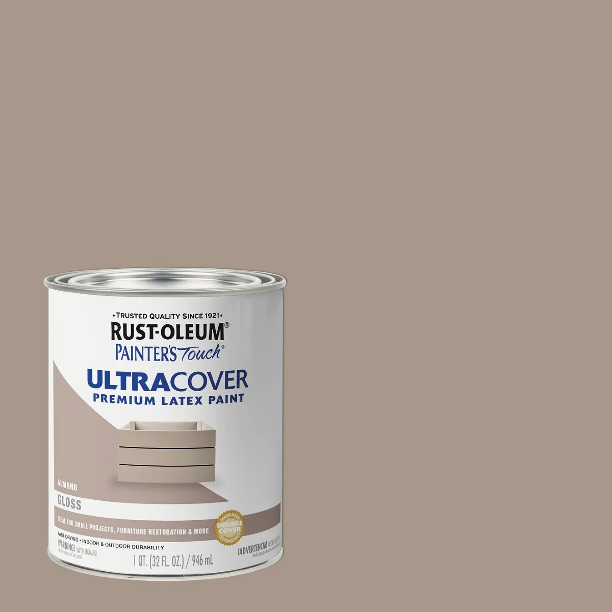 Refined Rust-Oleum Painter's Touch 2X Ultra Cover Gloss Premium Latex Paint Almond 1 Qt. Exceptional